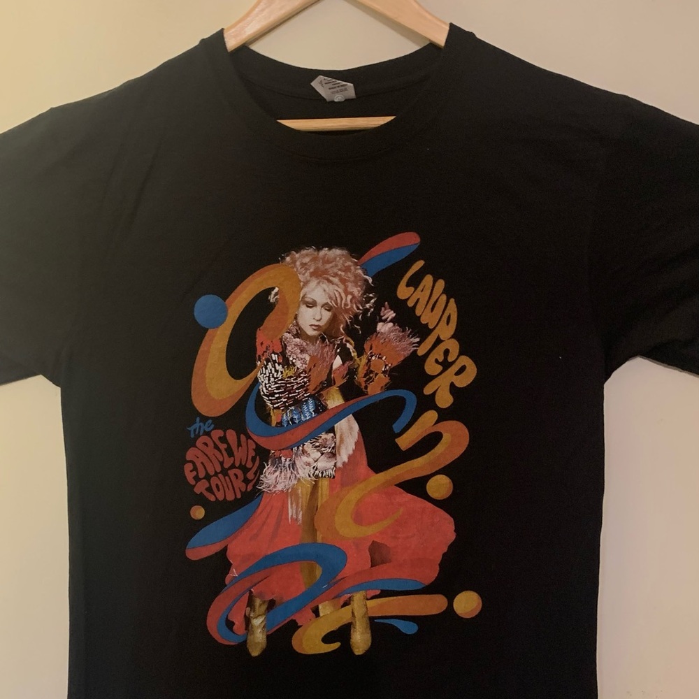 Black Cyndi Lauper Concert TShirt